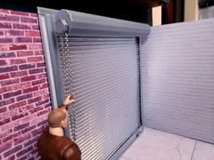 Shop Door Model Prop Kit 1/10 Scale Garage Display Diorama Dollhouse Accessory