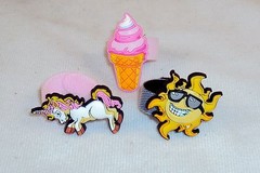 Floppets Charm Rings, RETAIL BOX of 36 ~ Connectable, Collectible, Wearable