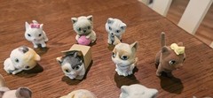 Kitty In My Pocket Flocked 17 Pc Lot. Nice Variety Of These Collectibles