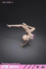 86TOYS T86-ST06-A 1/12 Super Large Bust Plump Hip Girl Head Body Flexible Figure