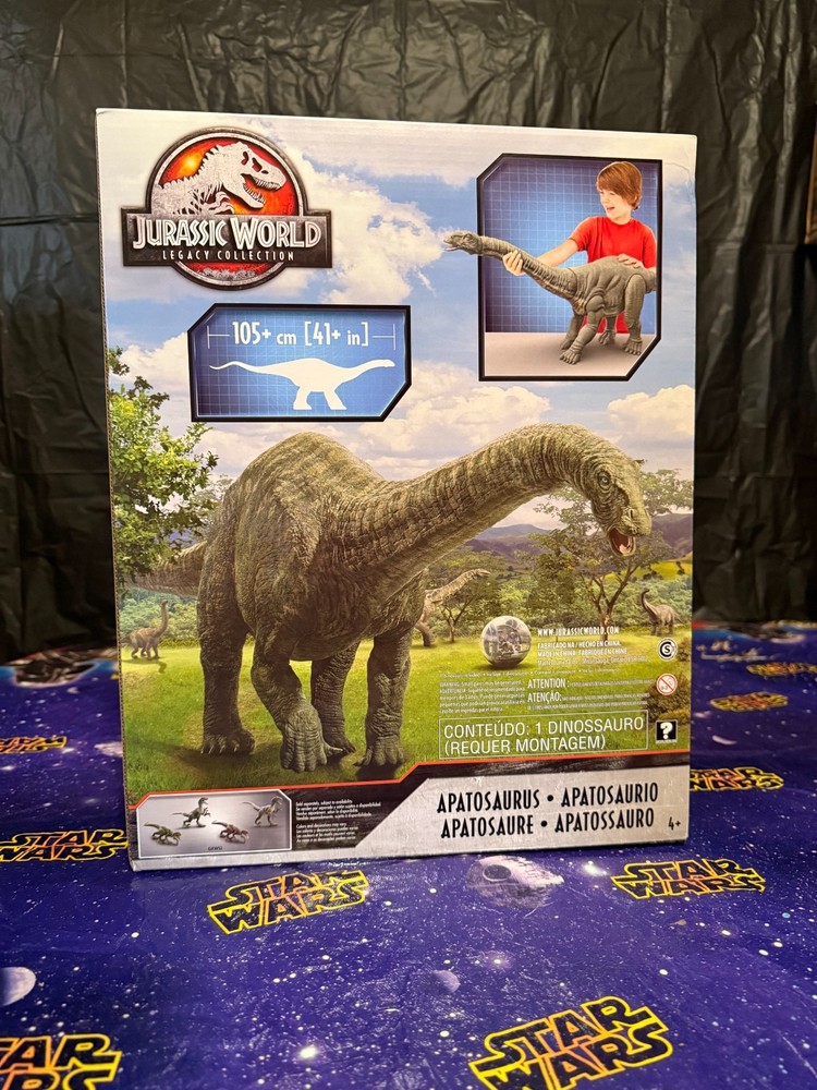 JURASSIC WORLD – Mattel Legacy Collection APATOSAURUS Dinosaur Figure 41”+ NEW!!