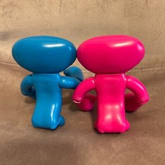 Official Garten Of Banban Action Figures Set of 2 Jumbo Josh Blue Pink 4.5″