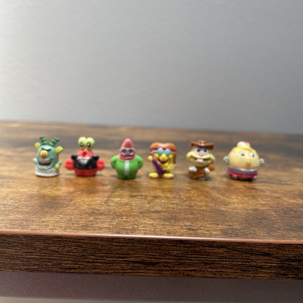 Spongebob Squinkies Patrick Squidward Plankton Pearl Krabs Sandy Cheek lot Of 6