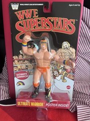 WWE LJN MATTEL SUPERSTARS ULTIMATE WARRIOR 8″ ACTION FIGURE BLACK CARD CHASE