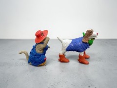 Vintage Vogue Cat and Dog, Cats-Dogs N Fun Playtime playset Chap Mei