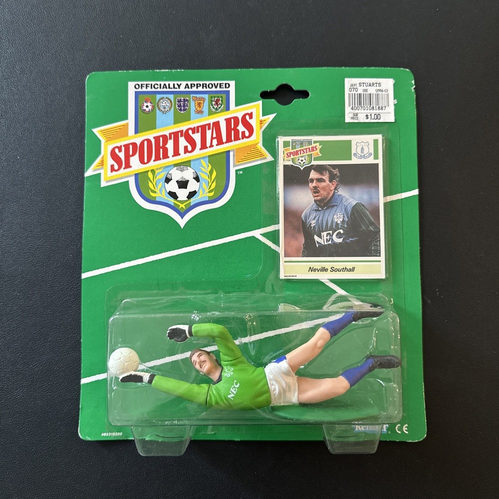 1989 Kenner Sport Stars Neville Southall Everton Wales Figure New SOCCER !!!