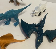 Assorted Bundle Lot Set Of 11 Dinosaur Action Figures Toys