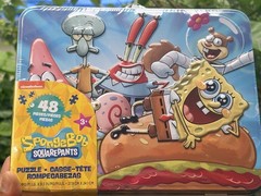 SPONGEBOB SQUAREPANTS 48pc 12.5″ x 15″ sealed** Puzzle in Lunchbox #6063938
