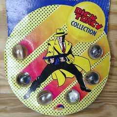 Vtg 1990 Dick Tracy Rad Rollers Action Marbles McDonalds & Small Drink Cup LOT