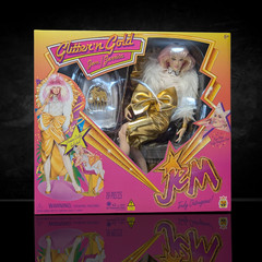 Jem and the Holograms Glitter and Gold Jem Jerrica 12-Inch Fashion Doll The