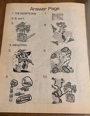 Transformers Generation 2 Decepticon Danger Coloring Activity Book 1993 Vintage
