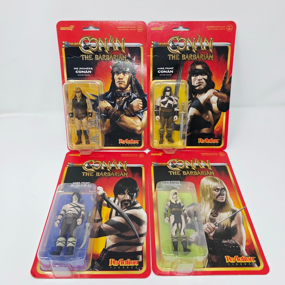Super7 – Conan / Valeria / Subotai War Paint Conan The Barbarian – 3.75” Figure