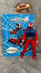 Custom 8″ Mego Scale SpiderMan Peter Parker Ben Reilly Scarlet Spider-Man & Case
