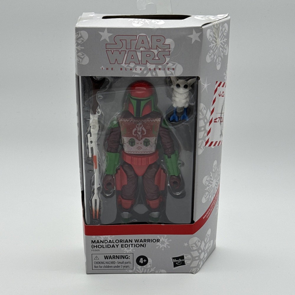 STAR WARS The Black Series Mandalorian Warrior Holiday Edition New In Box