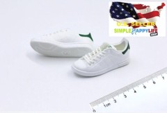 1/6 WHITE sneakers shoes for 12″ male figure hot toys Phicen ganghood DAM ❶USA❶