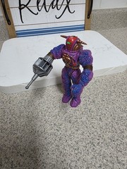 Hasbro Inhumanoids Auger Action Figure 1986 Vintage, Complete with Helmet