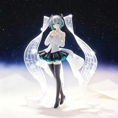 19CM Hatsune Miku Vocaloid Action Figure Little Missing Stars Model Toy Gift