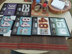 2002 NFL PLAYOFF ABSOLUTE PLAQUES, PERSONALLY AUTOGRAPHED BY PLAYER, LIMITED ED.
