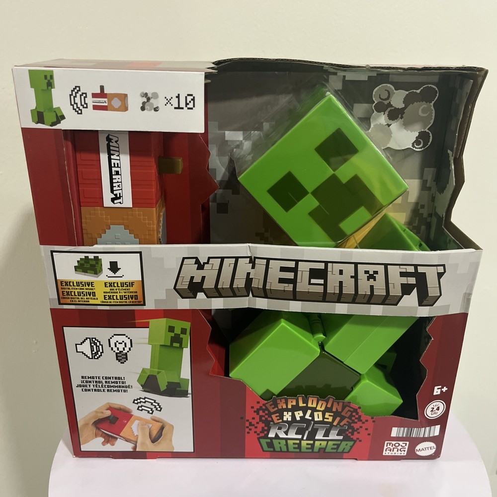 Minecraft Exploding RC Creeper Car Lights & Sounds with DLC Code Mattel – NEW