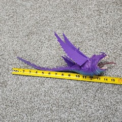 How To Train Your Dragon Thunderdrum 13″ Action Figure 2013 Purple Defenders