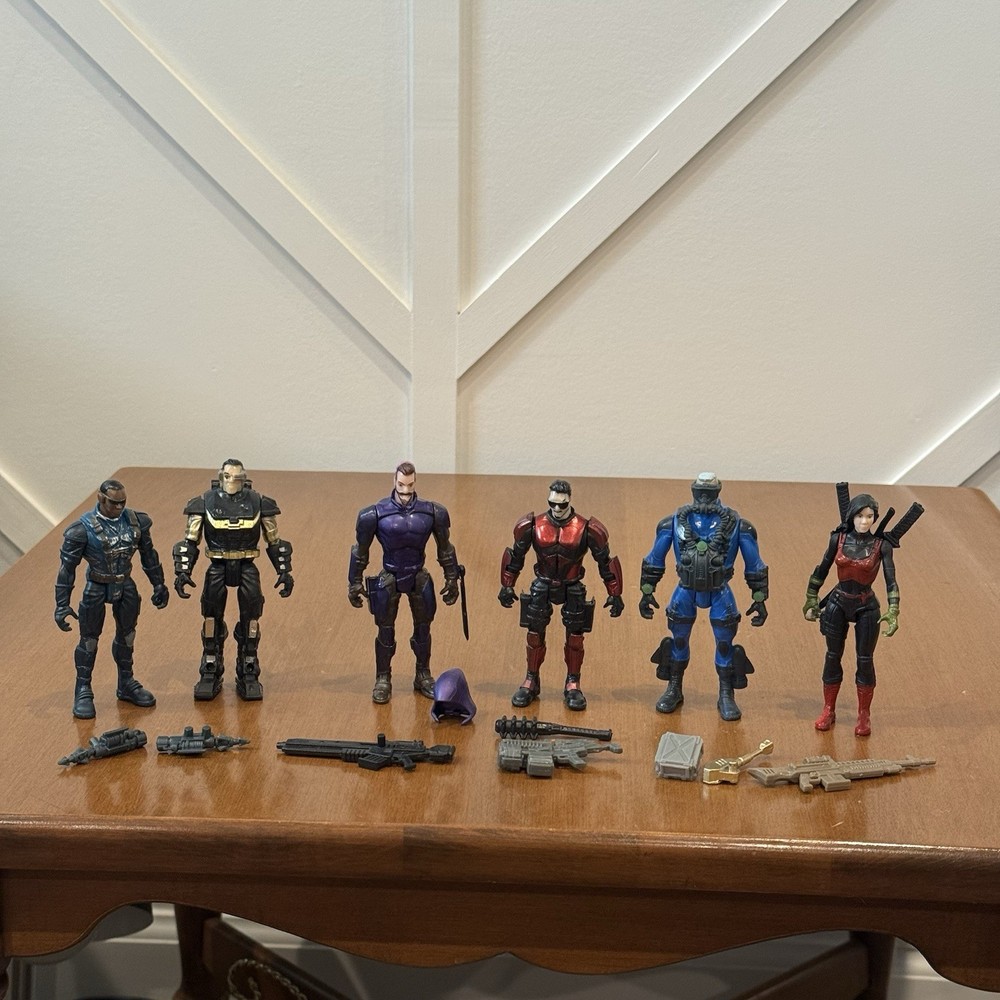 Greenbrier Final Faction Lot of 6 Figures Alpha Team Soldiers Accessories Weapon