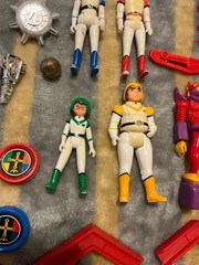 Vintage PANOSH PLACE VOLTRON KEY Lot Parts Weapons Helmet accessories set figure