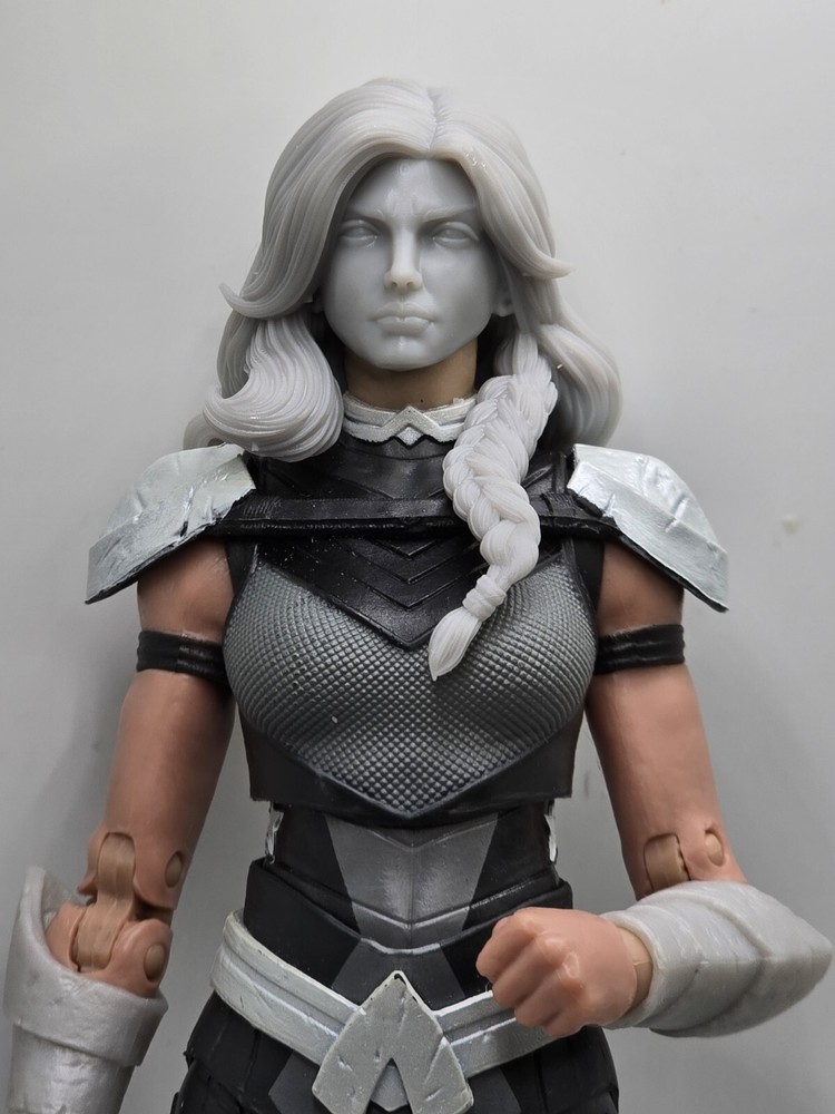 3d Printed SONJA THE WARRIOR LARGE HEAD#1 1:10 7″ SELECT DC MULTIVERSE SCALE