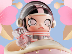 POP MART MEGA COLLECTIONS MEGA SPACE MOLLY 100% Blooming-Sakura Japan New Rare