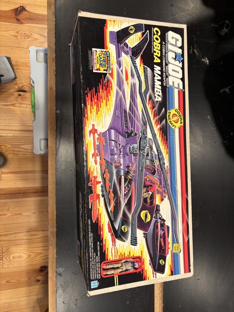 GI Joe 1987 Cobra Mamba W/ Gyro Viper Brand New Open Box Vehicle