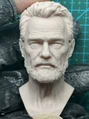 Unpainted 1/6 Bryan Cranston Actor Head Carved Model Fit 12” Action Figure