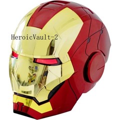 AUTOKING Iron Man Marve MK5 Helmet Jarvis Voice-control Open-close Light Mask