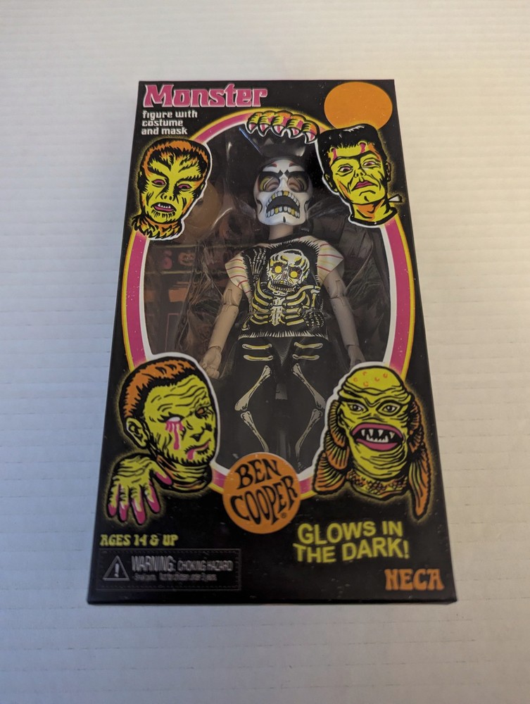 NECA NYCC 2024 Ben Cooper 6″ Skeleton Girl Costume Collection Glow in the Dark