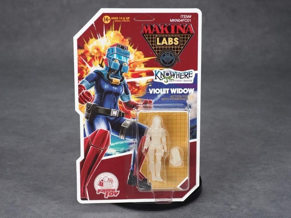 Ramen Toy Violet Widow Action Figure M.A.S.K. Makina NYCC Exclusive GITD