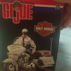 G.I. Joe Harley-Davidson Police Motorcycle Set w/ Motorcycle Vehicle