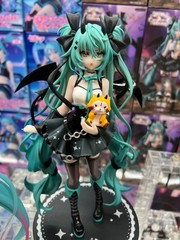 Handmade Anime Hatsune Miku Devil Cat Ear PVC Figure Cute Decorative Toy Gift