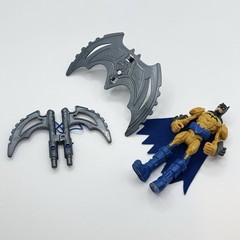 Batman Orange Yellow Black Blue Cape 4-Inch Wing Zip Action Figure DC Complete