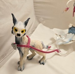 Schleich Bayala Ice Sleigh w/ Ki-Kuki Ice Cat & Elf Carriage w/ Fairies & Horse