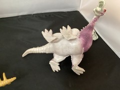 Lot Of Two Imperial Two Headed Dragons Purple & Orange
