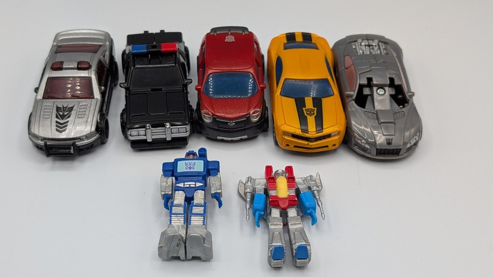 Transformers RPMs Mudflap Bumblebee Baracade & Other Transformers Lot Of 7