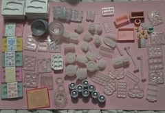 Mostly Miniverse Lot-used Please See Pics, Furniture, Molds, Accessories, Etc