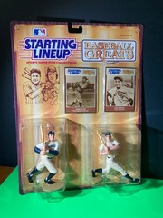 1989 Starting Lineup Baseball Greats Lou Gehrig Babe Ruth White/White Jerseys