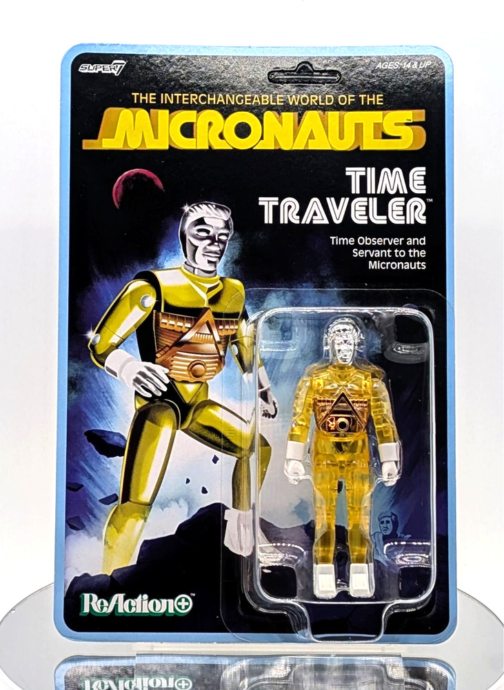 Super7 Raction+ Micronauts Oberserver TIME TRAVELER (Yellow) 3.75″ Action Figure