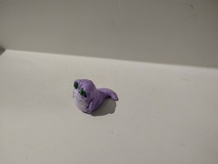 Ziro the Hutt Baby Figure, Custom Star Wars, Handmade, Hand Painted 1 Of A Kind