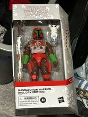 New Star Wars Black Series Mandalorian Warrior Holiday Edition 6″ Action Figure