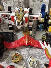 Power Rangers Megazord Lot HUGE Tigerzoid Thunderzoid Helmets Swords