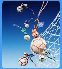 POP MART THE MONSTERS × FIFA Series Football Shaped Mini Bag Charm Blind Box