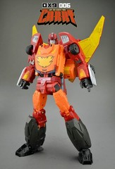 New DX9 toys Rodimus Prime D06 Carry Hot Rod Action Figure Toy in stock
