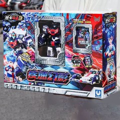Metal Cardbot W Flash Vector F1 Race Car 2-Mode Transformer Robot NFC Card Toy