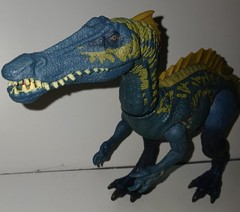 Mattel 2018 Jurassic World Fallen Kingdom Suchomimus Action Attack Dinosaur Blue