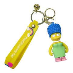 The Simpsons Marge Simpsons Silicone Rubber Pendant Strap Keychain New Free Ship